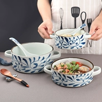Японская посуда, керамическая большая супница домашнего использования, защита от ожогов