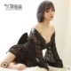 Nhật sexy đồ lót Ice Silk kimono áo choàng tắm sexy quần áo ngủ trong suốt Sao đồng phục đồ lót nóng cám dỗ