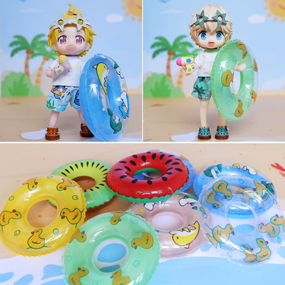 taobao agent OB11 Waqi swimming ring GSC hand -made clay head molly 12 points 8 points 6 points BJD baby clothes