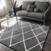 Bắc âu IKEA dòng mat tầng hình học dày phòng khách bàn cà phê cạnh giường ngủ thảm tatami mat máy có thể giặt được Thảm