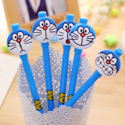 30 Ding Dang Cat Pens60 Support assembly Korean version originality Stationery student children practical Cartoon lovely Roller ball pen 0.5 black sign Water pen