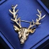 Trang sức Thời trang mới Hợp kim Tây Hội Nam Nữ Corsage Retro Deer Head Trâm Hàn Quốc Pin - Trâm cài ghim cài áo vest nữ Trâm cài