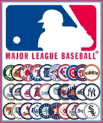 Đội bóng chày MLB tin tưởng biểu tượng gấu tủ lạnh dán tủ lạnh nam châm đá mở Yankees huy hiệu spaceman - Bóng chày