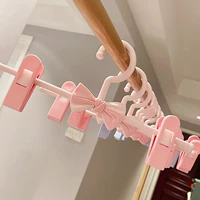 Детская вешалка с бантиком, пластиковая сушилка, штаны