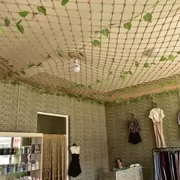 Bàn đơn giản dệt dây thanh trang trí trần lưới gai gai trang trí khung phòng ngủ bảo vệ lưới dệt lưới