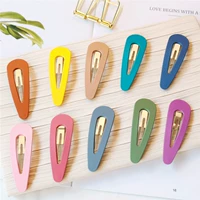 Hàn Quốc INS macarons đa năng hình học kẹp tóc kết cấu mờ bangs clip kẹp tóc BB clip bên clip phụ kiện tóc - Phụ kiện tóc băng đô rửa mặt