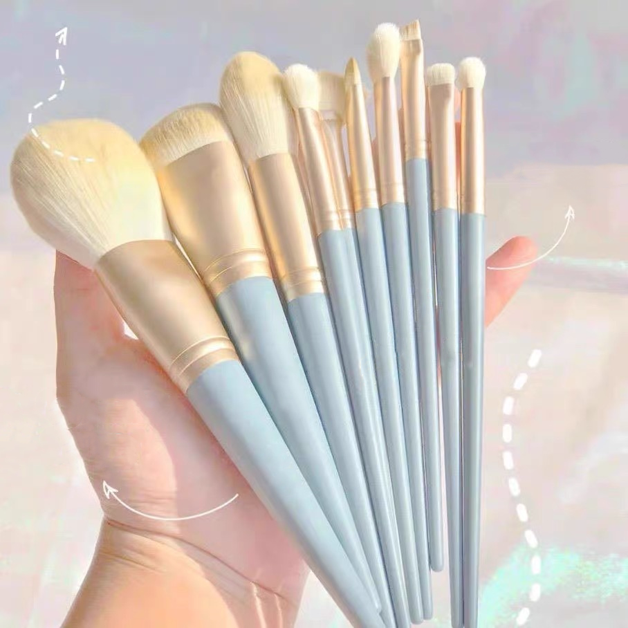 10КИСТЕЙ ДЛЯ МАКИЯЖА SOT SOFT RICH Волосы Тени для век Брови