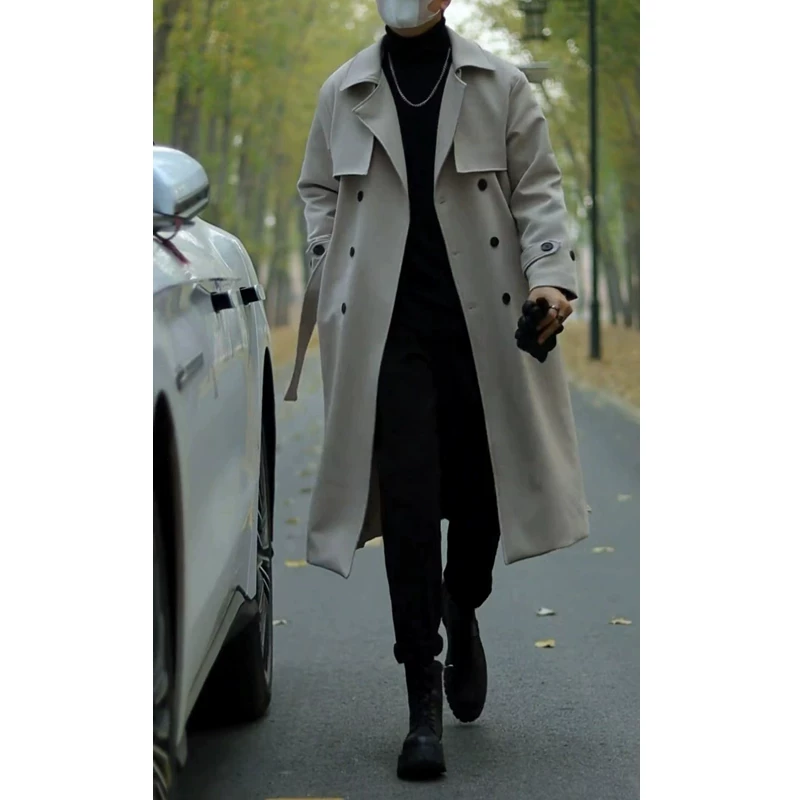 Demi-season trench coat, jacket, oversize, increased thickness