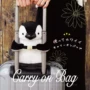 Nhật bản playbag trên Penguin gấu du lịch hành lý lưu trữ ba lô túi có thể được chéo món quà sinh nhật vali da