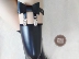 Vớ chống trượt garter đen jk bê bê vớ vớ chân vòng nữ Nhật Bản gợi cảm ống chân với trang sức - Nịt Tất Nịt Tất