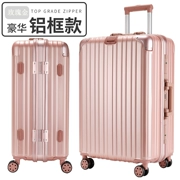 Hành lý vali nữ phổ biến bánh xe sinh viên 20 24 26 inch mật khẩu Phiên bản tiếng Hàn của hộp đựng xe đẩy khung nhôm nhỏ tươi