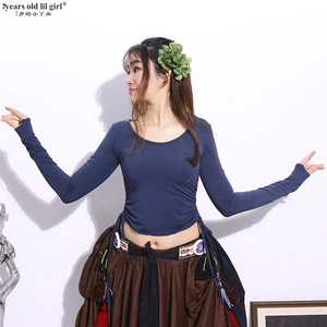 7 -летняя Dance Soldlilgirl Dance Dance упражнения Новый продукт Новый продукт Модальные хлопковые двусторонние ингредиенты, маленькие длинные вершины тела