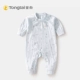 Tongtai Baby Bodazer Mùa xuân và mùa hè Trẻ sơ sinh Cotton đứng Cổ áo kín đáy quần dài tay Baby Baby Plain One Piece Mới - Áo liền quần