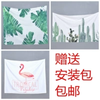 Tùy chỉnh flamingo vải nền bạt tấm thảm American tường treo phòng ngủ phòng khách phổ khăn cạnh giường ngủ trang trí vải thảm thêu trang trí