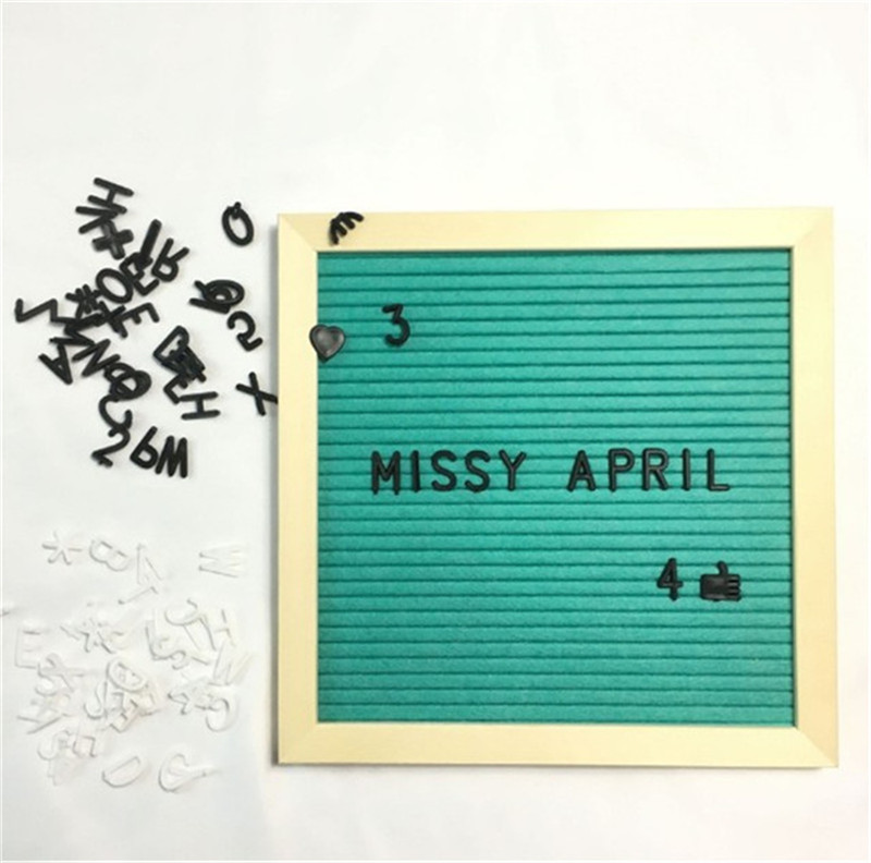 Wood Felt Fabric DIY Letter Blackboard Home Message_voghion.com