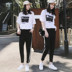 Dịch vụ nhà phù hợp với nữ mùa hè 2018 mới thời trang ngắn tay hai mảnh đồ ngủ thể thao Hàn Quốc và giải trí mặc Bên ngoài ăn mặc