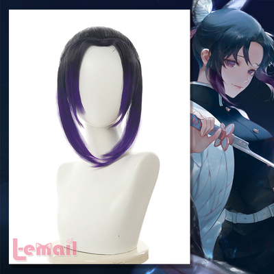 taobao agent [Blueberry] The Blade of Ghost Destroy COS COS Fake Purple Purple Gradient Worm Pillar Cosplay Cosplay Wig