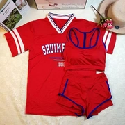 Ngày lễ của các cô gái thủy triều về đồ bơi về đồ bơi, những thứ đó, màu sắc rắn, áo tắm dễ thương của Nhật Bản, số mùa hè - Bộ đồ bơi hai mảnh