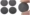 美 贴 sticker Nhãn dán lỗ vít Hình dán ba trong một Đồ nội thất Miếng dán niêm phong tự dính Miếng dán bụi Vít vít - Nhà cung cấp đồ nội thất móc sắt treo tường