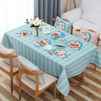 Dễ thương trẻ em phim hoạt hình leng keng mèo khăn trải bàn khăn trải bàn bàn vải bàn cà phê vải cotton linen bàn cạnh giường ngủ bìa khăn vải thảm trải bàn ăn