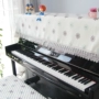 Piano cover mới nửa bìa khăn quấn đàn piano điện bụi cây đàn piano cover bảo vệ vải thêu hoa Mỹ tân cổ điển - Bảo vệ bụi áo quạt