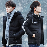 Của nam giới áo khoác mùa đông 2017 mới của Hàn Quốc phiên bản đẹp trai bông nam cotton áo khoác mùa đông quần áo áo khoác xuống áo khoác áo khoác dài nam