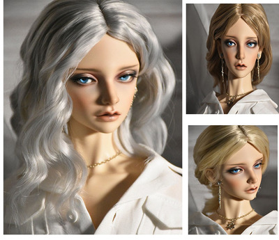 taobao agent BJD doll with wig curly uncle 3 points, 4 minutes, 6 minutes, 6 minutes, high temperature silk SD doll fake hair cold neutral style