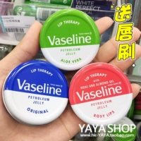 Nước hoa vaseline Vaseline dưỡng môi hoa hồng lô hội dưỡng ẩm dưỡng ẩm không màu dầu dưỡng môi chống nứt nẻ - Son môi 3ce macaron red