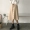 Mùa xuân Hàn Quốc phiên bản của tính khí retro mỏng trong phần dài của váy dây đai thắt lưng cao bất thường Một chiếc váy từ trong váy dài nữ