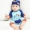 Trẻ em Hàn Quốc dính liền với áo chống nắng cho bé trai dễ thương áo tắm thủy triều bé bé trai bơi thân bơi lặn - Bộ đồ bơi của Kid