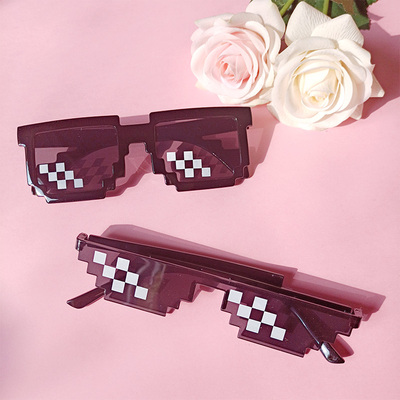 taobao agent Mosaic, glasses, funny sunglasses, internet celebrity, mirror effect, cosplay