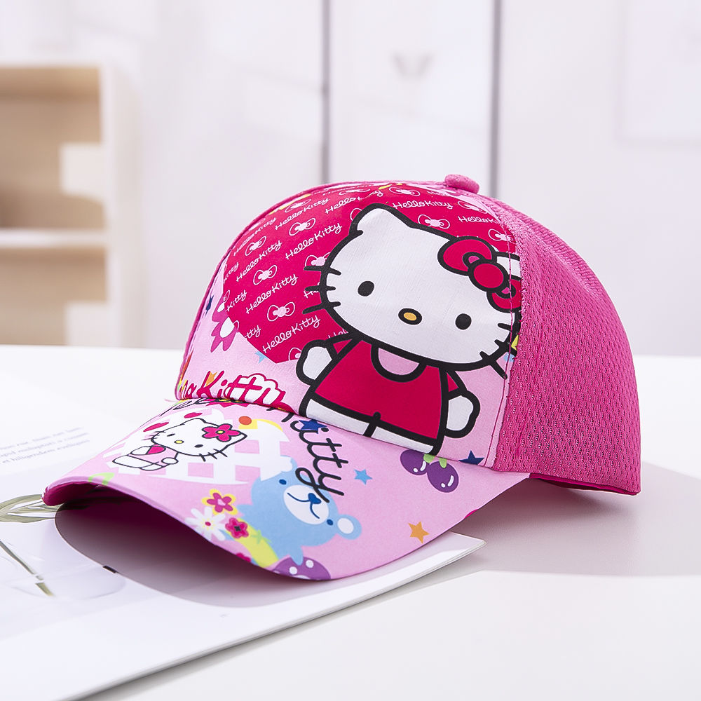14children Hat men and women child summer sunshade Sunscreen Baseball cap baby Sun hat Cartoon Duck tongue ventilation Net cap