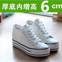 Mùa hè cổ điển thấp để giúp nền tảng giày vải nền tảng của phụ nữ sinh viên Hàn Quốc tăng giày giản dị giày hoang dã giày giày giầy lv nữ