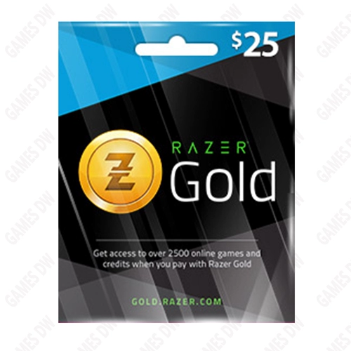 Razer Gold Code 25USD Подарочная карта Razer 25 Um -Knife Rixty Recharge Card Cf Cross Fire