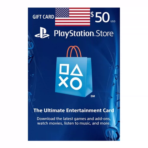 PlayStation US Service Recharge Point Card PSN плюс 50 долларов США PS4 PSV US PSN Store