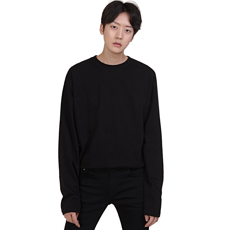 2017秋款 时尚纯色宽松蝙蝠衫 百搭阳光潮男款 蝙蝠打底衫c272p35