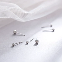 艳炟 Универсальные серьги подходит для мужчин и женщин, простой и элегантный дизайн, серебро 925 пробы