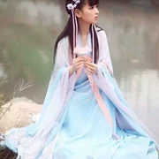 Trang phục mới 2017 trang phục cổ tích thanh lịch trang phục nữ trưởng thành Hanfu Qi váy ngực cổ điển trang phục biểu diễn - Quần áo ngoài trời