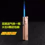 Omai Aomai bật lửa nhẹ vào bánh xe kim loại màu xanh ngọn lửa bơm hơi siêu mỏng cá tính tiện lợi tùy chỉnh chữ bat lua