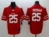 Quần áo bóng bầu dục huyền thoại người hâm mộ phiên bản áo ngắn tay hip hop cỡ lớn 49ers 49 người 25 # SHERMAN - bóng bầu dục bóng bầu dục