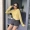 Áo thun lông hổ răng nanh màu vàng mỏng dài tay ngắn 2019 áo sơ mi nữ sinh viên Hàn Quốc mới - Áo phông