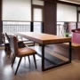 Đơn giản hiện đại bàn hội nghị lớn bàn dài gỗ rắn bàn máy tính bàn để thảo luận về bàn ghế văn phòng kết hợp bàn ghế bàn làm việc 1m
