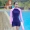 Mới quần áo thể thao nam mới chia tay áo dài năm quần chống nắng nhanh khô bảo thủ kích thước lớn thanh niên bơi lội - Nam bơi đầm