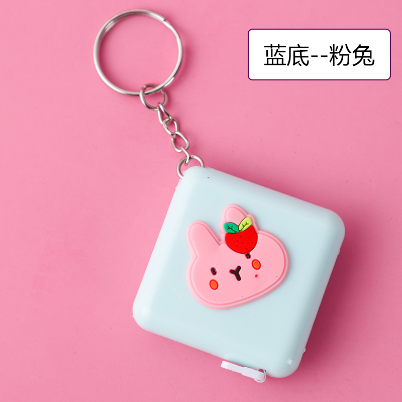 Blue Rabbitruler Small tape measure Mini With you portable 1.5 Mipi ruler lovely Measure waist circumference bust Three circumference Soft ruler clothes ruler