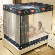 Rèm giường đơn giản che nắng cộng với màn chống muỗi tích hợp với giường hộ gia đình chống rơi hoàn toàn vật lý - Bed Skirts & Valances