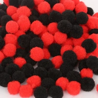 10 мм красный и черный смешанный цвет около 300/сумка
