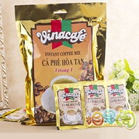 3 мешки из бесплатной доставки Вьетнам Импортированный Вьетна кофе золото vinacafe vinacafe trinity three -in -one -скоростная кофе -порошок 480g