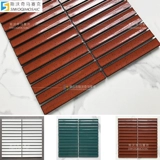 Пятна вогнутая поверхность посыпать красную длинную мозаичную плитку кухня туалетная стена плитка плитка крыльца арт -фоновая стена