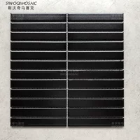 Длинный черный матовый