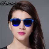 Светоотражающие модные универсальные квадратные солнцезащитные очки, коллекция 2021
